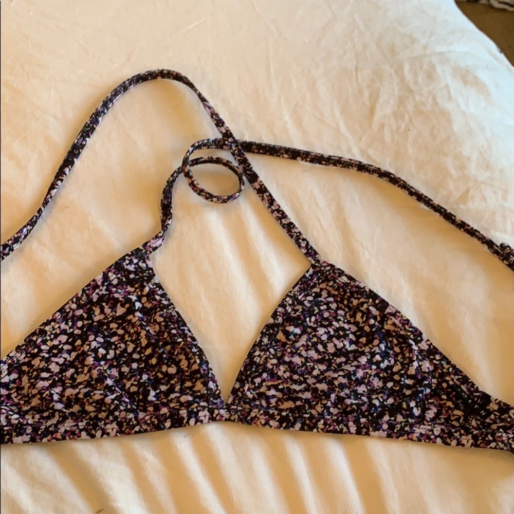 JOLYN confetti print triangle top